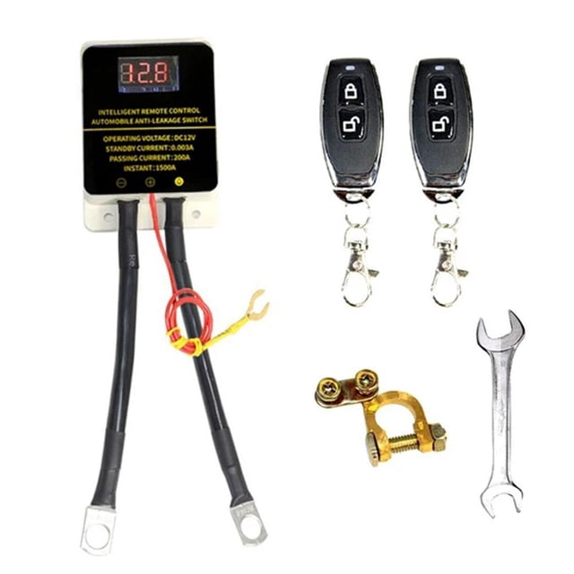 DAGESVGI 12V Master Battery Disconnect Kit,Battery Power Cut Isolator Killer Shut Power Off Battery Isolator For Car