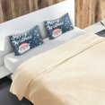 thumbnail image 5 of Yayeee Pillowcase Standard Size Set of 2 Satin Wrinkle Resistant Pillow Case, Christmas Santa, 5 of 8