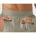 thumbnail image 6 of PNTUTB Men's Solid Color Quick Dry Casual Stretch Waistband Sports Fitness Running Pants with Pockets, 6 of 6