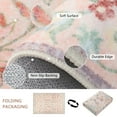 thumbnail image 2 of Balacho Floral Pattern Oriental Boho Faux Wool Area Rug, 6' x 9', Pink, 2 of 8