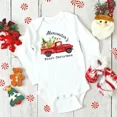 thumbnail image 5 of Bodys personalizados para bebé para su primera Navidad, ropa personalizada con nombre para recién nacidos, mono de manga larga para niño y niña, traje de fiesta para bebé, 5 of 5