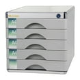 thumbnail image 1 of GUOOL File Cabinet Aluminum Alloy with Lock Business Desktop Drawer Filing Cabinet With 5 Drawers, 1 of 9