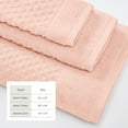 thumbnail image 4 of Great Bay Home Quick Dry Diamond Waffle 6 Piece Towel Set, Pink, 4 of 6