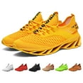 thumbnail image 6 of Gvdentm Shoes for Men Casual Tennis Walking Lightweight Breathable Mesh Fashion Sneakers Non Slip Workout Gym Men's Fashion Sneakers Yellow,10, 6 of 9