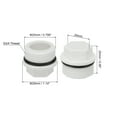 thumbnail image 2 of Unique Bargains G3/4' Outer Hex Male Thread PPR Pipe Fitting End Cap, Tubing Stopper for Preventing Leakage, White 5Pcs, 2 of 4