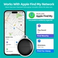 thumbnail image 2 of Graflsoa 4-Pack Bluetooth Key Finder with Keychain, Compatible with iOS Find My App, Global Tracking, Sound Alerts for Keys, Wallet, Luggage, Pets, Long Battery Life, Durable ABS Material, 2 of 6