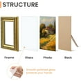 thumbnail image 4 of CozyNestFinds 4x6 Picture Frame with Real Glass, Ornate Vintage 4 x 6 Photo Frames for Wall Decor or Tabletop Display, Gold, 2 Pack, 4 of 10