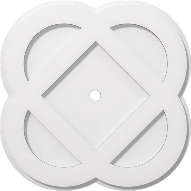 Ekena Millwork CMP18CE-01000 18 in. OD x 1 in. ID Square Charlotte Architectural Grade PVC Contemporary Ceiling Medallion