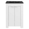 thumbnail image 3 of Modway Maybelle 24" Modern Wood Bathroom Vanity in White/Black, 3 of 9