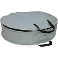 thumbnail image 4 of Northlight 36" Gray and Black Multi-Seasonal Wreath Storage Bag, 4 of 7