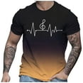 thumbnail image 3 of LUOGENLI T-shirts pour Homme pour Hommes T-Shirt à Imprimé Numérique Col Rond Manches Courtes T-Shirt T-shirts pour Hommes T-shirts Graphiques Pâques T-shirts pour Hommes T-shirts Graphiques Pêche la Saint-Patrick Brun m, 3 of 4