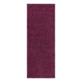 thumbnail image 3 of Unique Loom Solid Shag Collection Area Rug (2' 2" x 6' Runner Eggplant Purple), 3 of 7