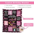 thumbnail image 3 of 50th Birthday Gifts for Women Personalized Happy Birthday Blanket for Women 1974 Birthday Gifts for Her Ladies Female Mom Daughter Wife Sister Grandma Best Friends Ideas Birthday Decorations Throw, 3 of 5