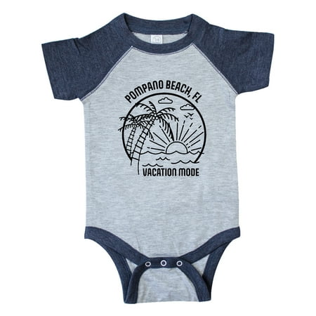 

Inktastic Summer Vacation Mode Pompano Beach Florida Gift Baby Boy or Baby Girl Bodysuit
