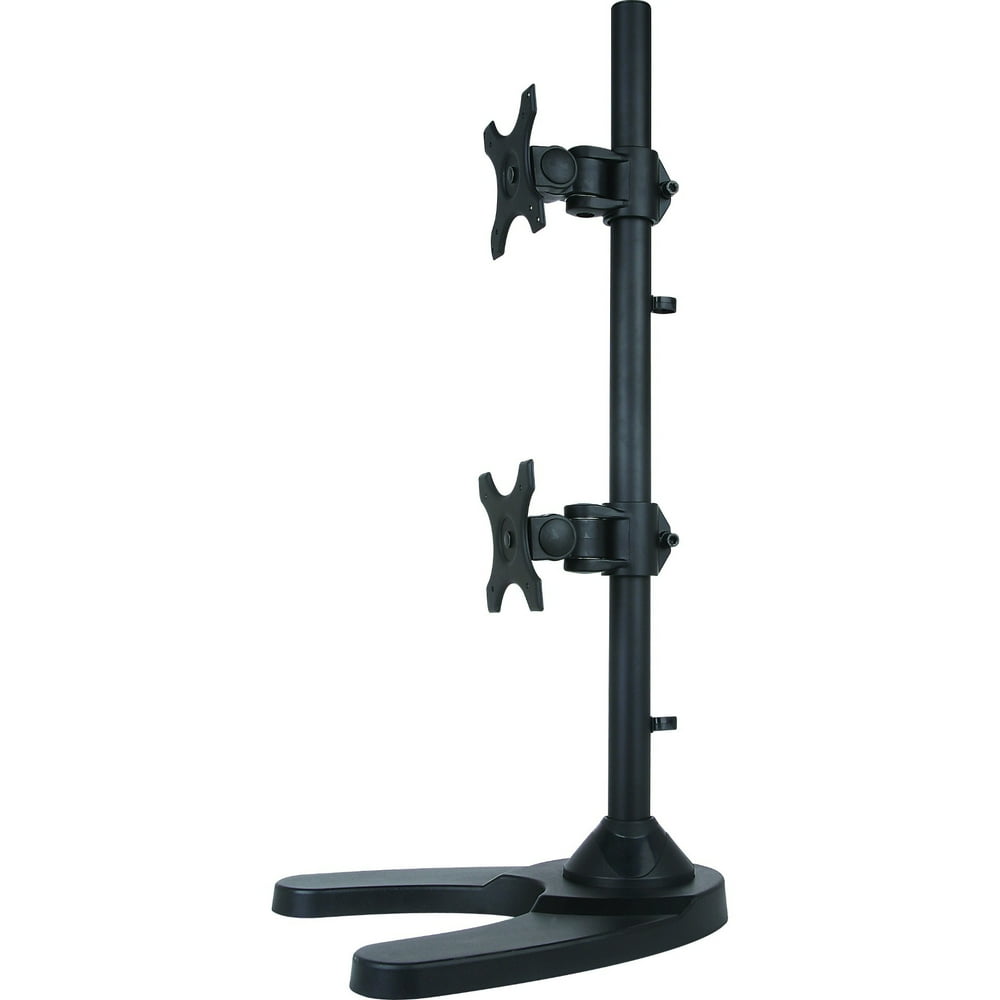 Dual LCD Monitor Desk Stand/Mount Free Standing Vertical 2 Screens up