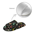 thumbnail image 4 of FUIALDOLG Dinosaur Candy Print Women's House Slippers Open Toe Slide Soft Sole Indoor Slippers for Women Men Home Shoes, Size 6-7, 4 of 7