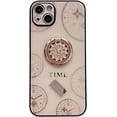 thumbnail image 6 of Case for iPhone 13,3D Butterfly Flower Kickstand Bling Glitter Diamond Marble Ring Stand Shockproof Women Girls Rhinestone Phone Case for iPhone 13,6.1 inch 2021 (XDL Gold), 6 of 12