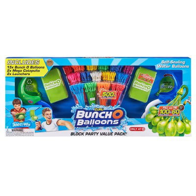 NEW 5 PACK.. ZURU Bunch o balloons WOW 5 packages 500 balloons assorted colors 