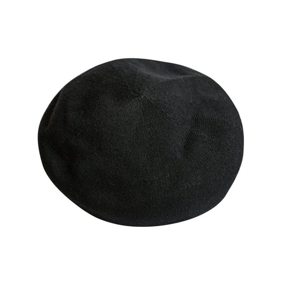ifundom Spring Summer Beret All-Match Sun Protection Hat Fashion Painter Hat for Adults (Black)