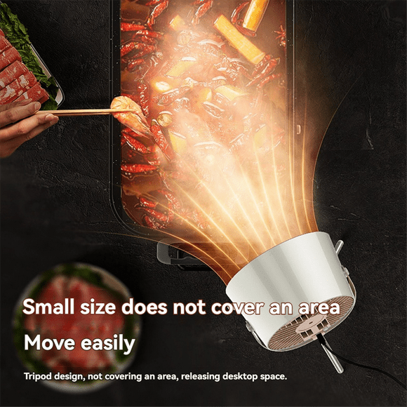 USB Desktop Range Hoods Portable Exhaust Fan Small Kitchen Hood Extractor Barbecue Large Suction Cooker Hood Black Gray