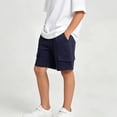 thumbnail image 5 of Zpanxa Boys Athletic Shorts Solid Lightweight Mid-Thigh Length, Running Shorts for Summer Sports, Breathable Fit, 5 of 6