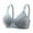 Gray, variant on Herrnalise Women's Lace Edge Vertical Stripe Back Bra Padded Bra Wireless Lingerie For women