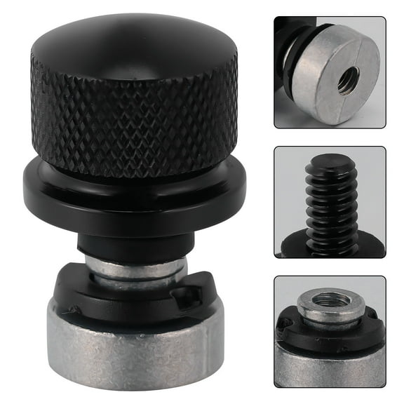 Hytrove 1 Set Motorbike Seat Screw Nut Aluminum Knurled Sides for Easy Installation