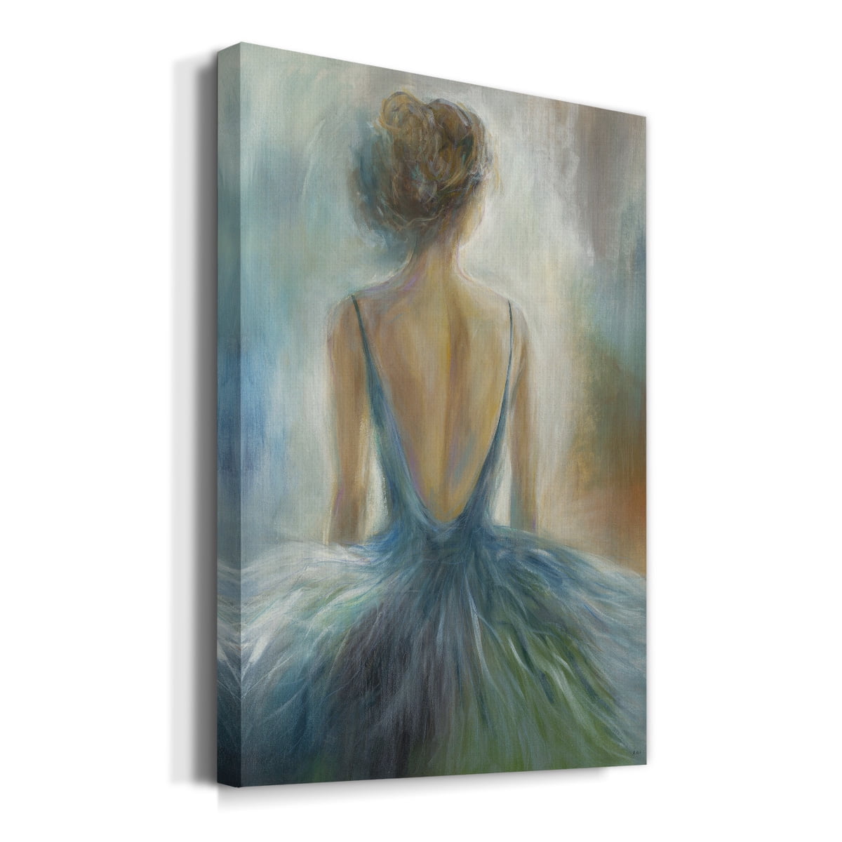 Lady in Blue Premium Gallery Wrapped Canvas - Ready to Hang