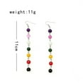 thumbnail image 3 of Fiudx Pendientes de Ágata Multicolor, Joyería Única Inspirada En La Naturaleza, Elegante Diseño de Aleación, Alegre Motivo Floral, Perfectos para Fiestas o Banquetes, Regalo Ideal para Seres Queridos, 3 of 6