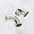 thumbnail image 3 of 1" 2" 3" 4” Sanitary 90 Degree Elbow Tri Clamp Ferrule End Stainless Steel, 3 of 5
