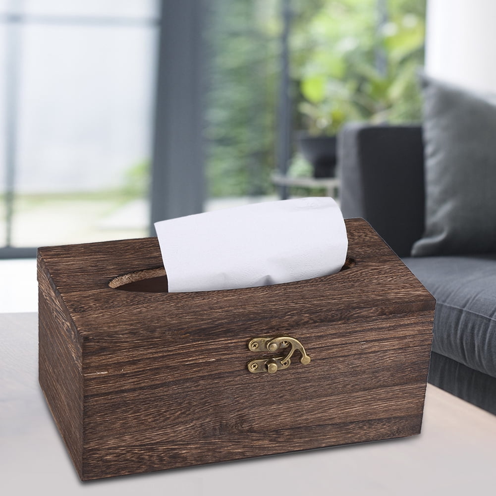 Retro Exquisite Tissue Box Napkin Holder Paper Tower Case Cover Home Car Decor