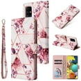thumbnail image 1 of Compatible with Samsung Galaxy A71 4G Premium Vintage PU Leather Magnetic Closure Case with Strap Flip Cover, 1 of 5