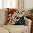 thumbnail image 3 of Independence Day Throw Pillow Cover, HD Printed Patriotic Decorative Pillowcase for Sofa, Couch, Bed, Living Room, 4th of July Home Decor, No Pillow Insert Included for Easy Replacement, 18*18in, C, 3 of 5