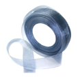 thumbnail image 1 of Cinta de gasa satinada transparente de 50 yardas para envolver joyas y regalos. Gris, 1 of 9