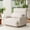 Ivory White, variant on HomeMiYN Folding Sofa Bed, Convertible Lazy Sleeper Chair with Pillow, 5-Adjustable Position Back Support for Living Room & Bedroom, Dark Gray