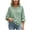 Green Tops, variant on Womens Striped Tops 3/4 Ruffle Sleeve Collared Back Split Blouse Dressy Casual Work Daily Going Out Shirts Blue S