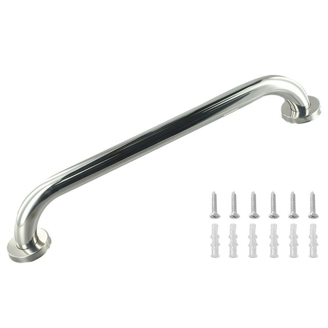 Shower Grab Bar, Stainless Steel Bathroom Grab Bar, Shower Handle Bath Handle, Safety Bars for Shower Chair Bench, Grab Bars Senior, Elderly, Handicap(16 Inch)