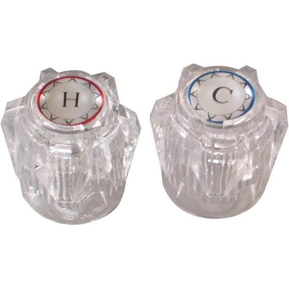 Danco 88810 Replacement Faucet Handles for Moen, Clear Acrylic