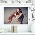 thumbnail image 1 of Design Art - de Cheveux Rouges à Feuilles, 1 of 4