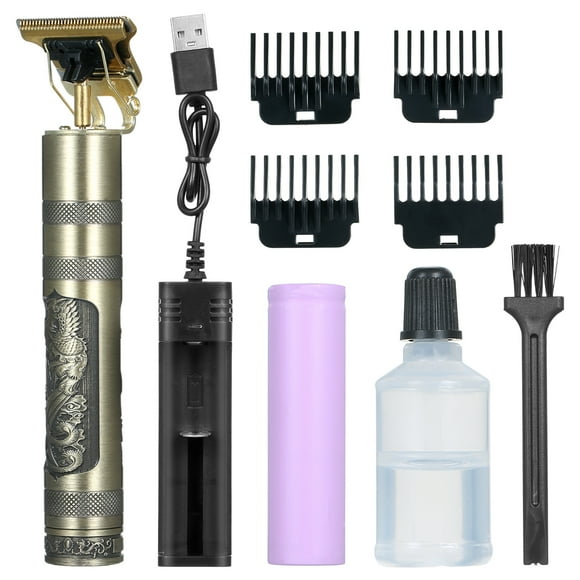 Amdohai Electric Hair Trimmer Retro Hair R-azor DIY Hair Cutting Machine with 4 Replaceable Trimmer/ 1 Brush/ 1 Bottle * Lubricating Oil / 1 * Built-in 800mAh High Capacity Rechargeable Cell for H