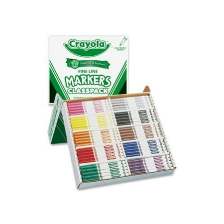 Crayola Non-Washable Classpack Markers CYO588210