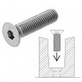 thumbnail image 2 of CRL Blumcraft 1213X112FHS-XCP10 CRL Blumcraft Fastener 1/2"-13 x 1-1/2" Flat Head Socket Screw for RG200 Base Shoe - pack of 10, 2 of 3