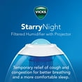 Starry Night Filtered Cool Mist Humidifier, Medium to Large Rooms, 1 Gallon Tank Cool Mist