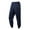 418#Joggers-Dark Blue, variant on Mens Sherpa Lined Athletic Sweatpants Warm Winter Joggers, Casual Drawstring Pants with Zipper Pockets