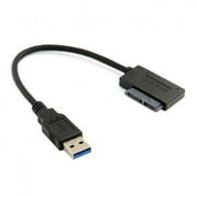 CY USB 3.0 to 7+6 13pin Slimline Sata Adapter Cable for Laptop Cd DVD Rom Optical Drive