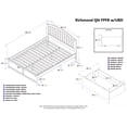 thumbnail image 3 of Richmond Platform Bed with Flat Panel Foot Board and 2 Urban Bed Drawers in, Multiple Colors and Sizes, 3 of 6