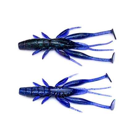 8 PCS Soft Fishing Lures Artificial Swimbait Floating Shrimp Crawfish Lure