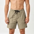 thumbnail image 4 of Rvwovn Men's Quick Dry Athletic Shorts with Zipper Pockets - Lightweight Running & Breathable Workout Shorts, 4 of 5
