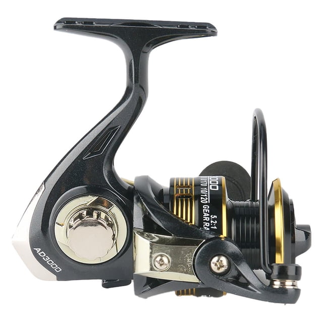 Soidarity Carrete de pesca AD2000 5,2: 1 relación de velocidad carrete de pesca fácil de operar carrete de pesca giratorio ligero para río de pesca al Pescar No.2 Soidarity OD010438-02