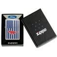 thumbnail image 6 of Zippo Ford Mustang American Flag Street Chrome Pocket Lighter, 6 of 6
